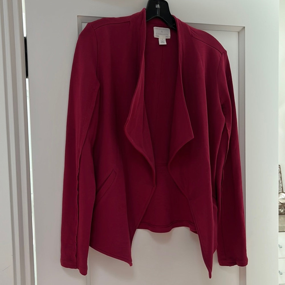 Caslon Cotton Blazer style cardigan. XS